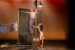 Harris Beattie and Sarah Chun as the young lovers in Mthuthuzeli November’s Fools for Northern Ballet. Photo by Emily Nuttall