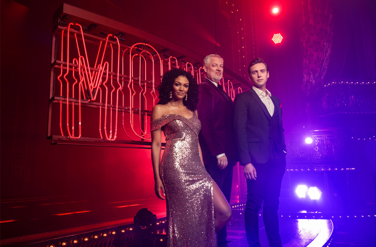 Melissa James, Jamie Muscato and Matt Rixon in Moulin Rouge The Musical - Photo Matt Crockett