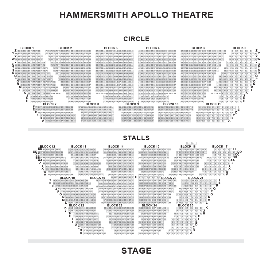 Hammersmith Apollo Seating Plan